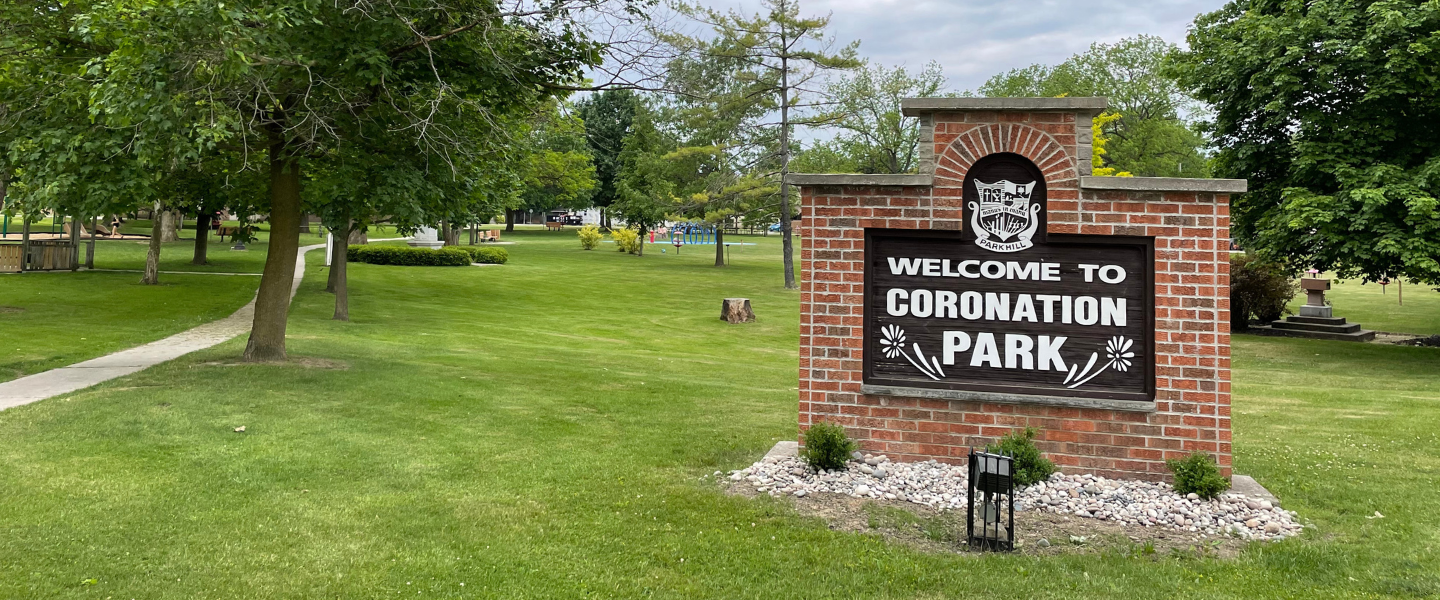 coronation park signage