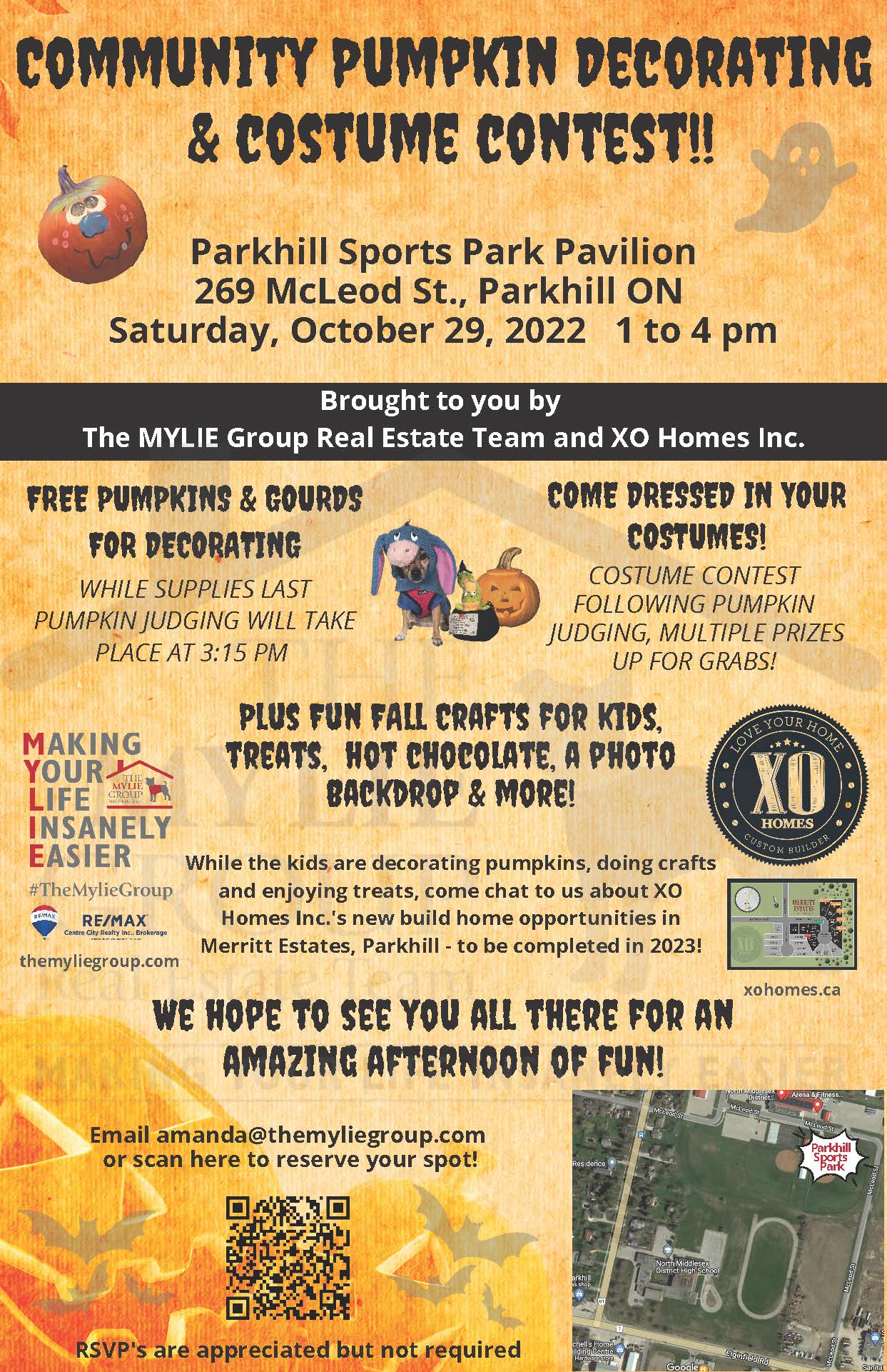 Community Pumpkin Decorating &amp; Costume Contest