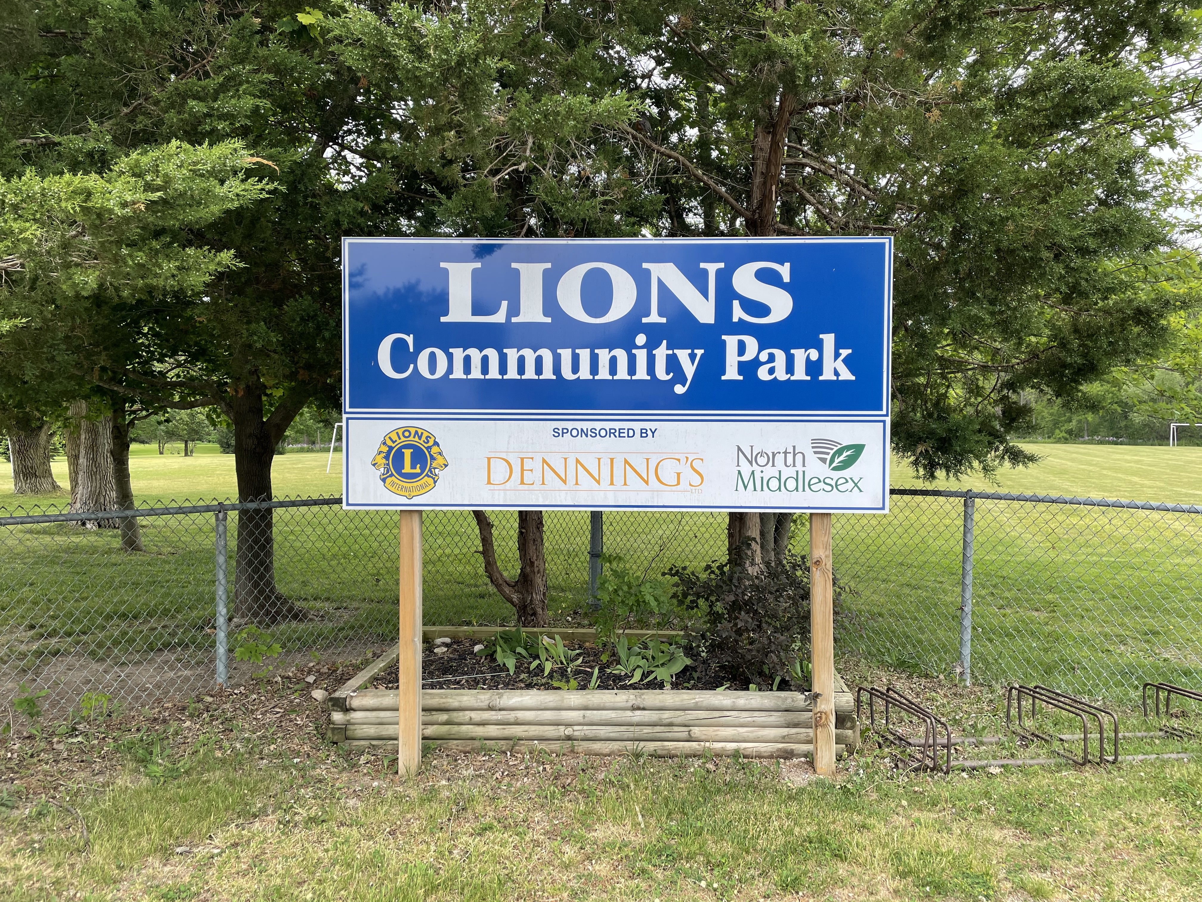Lions Community Park Sign