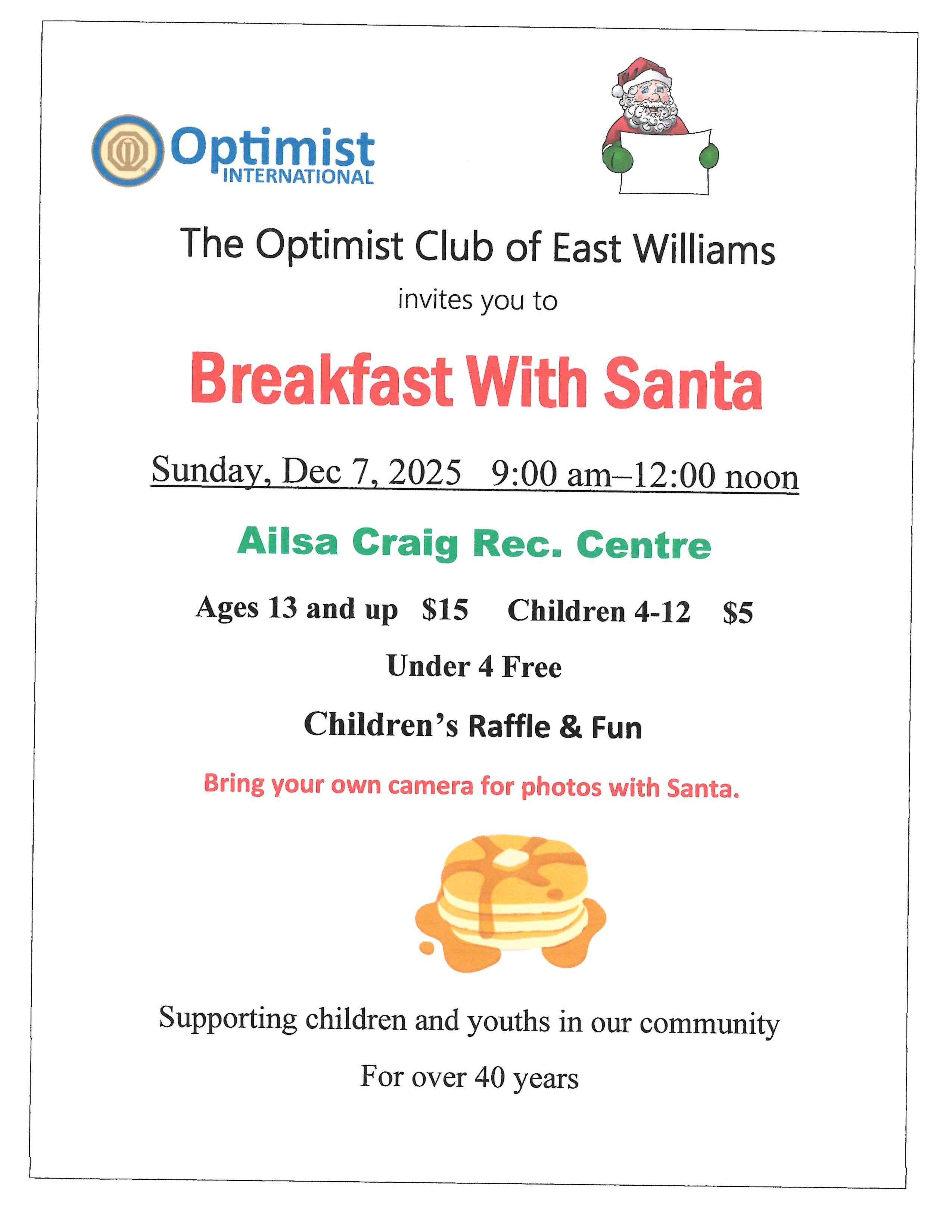 Breakfast with Santa