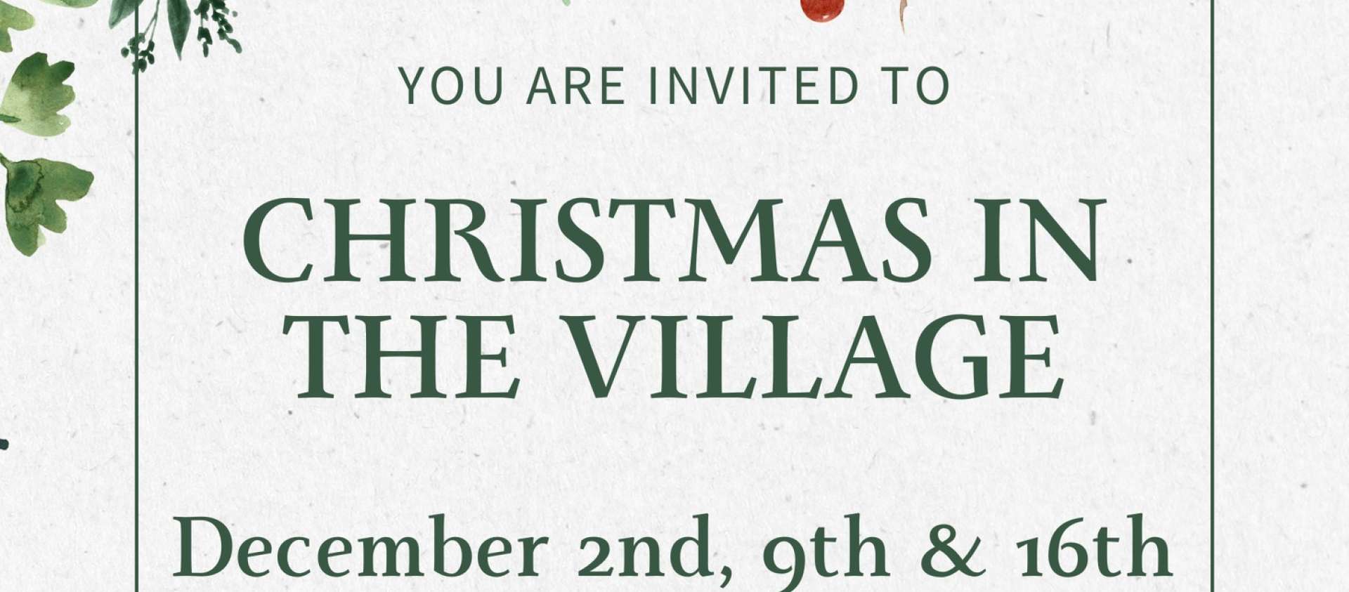 Christmas in the Village