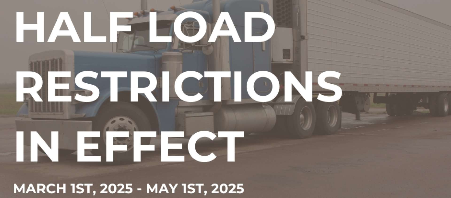half load restrictions