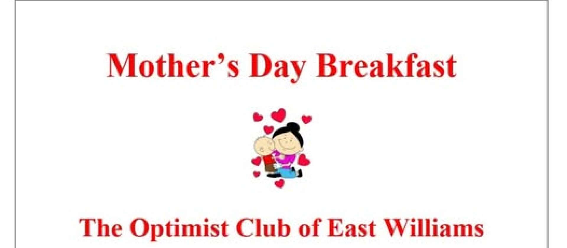 mothers day breakfast