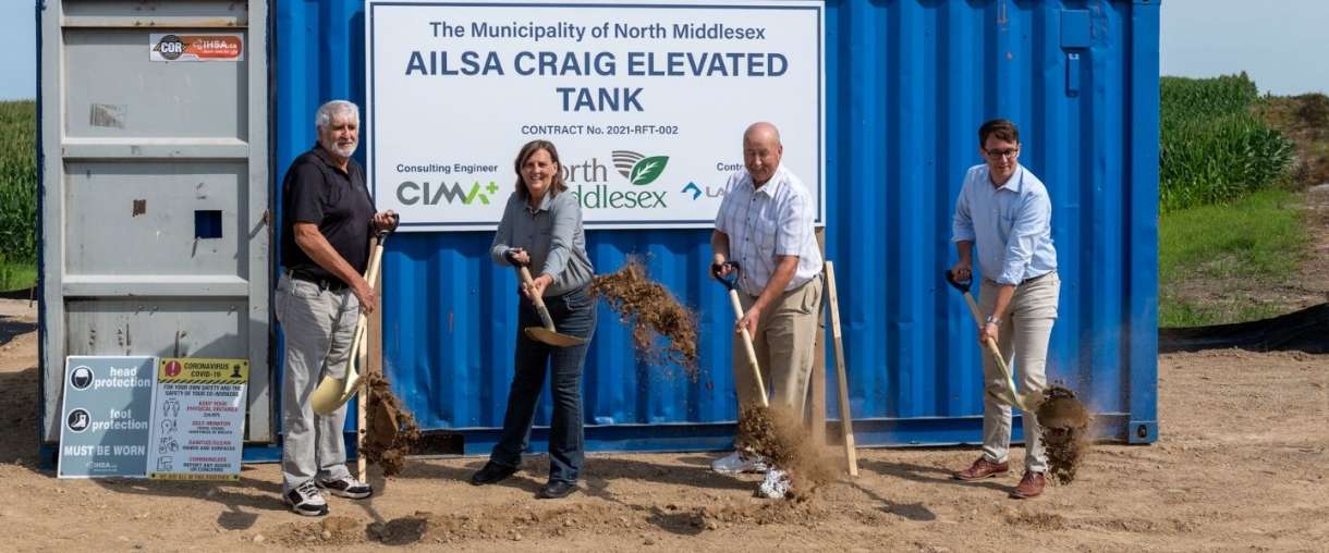 AC Water tower Ground breaking