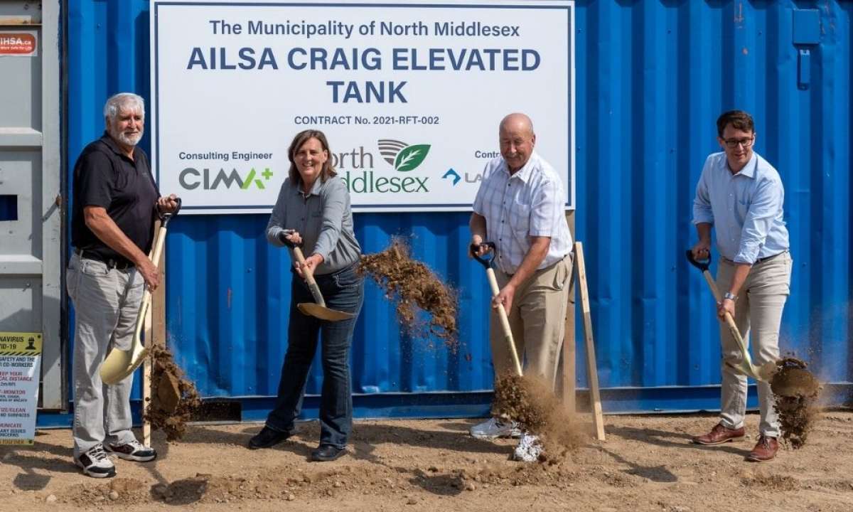 AC Water tower Ground breaking