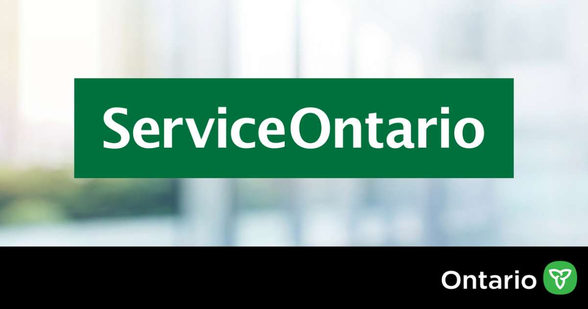 ServiceOntario | North Middlesex
