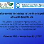 Notice to residents of North Middlesex 